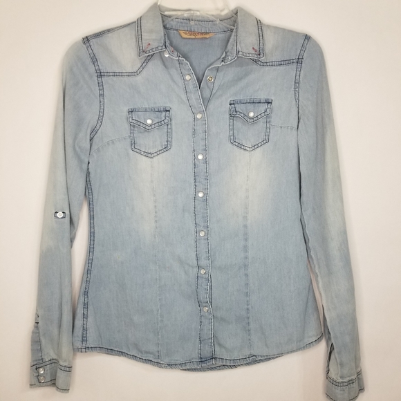 Highway Jeans Light Wash Denim Shirt 